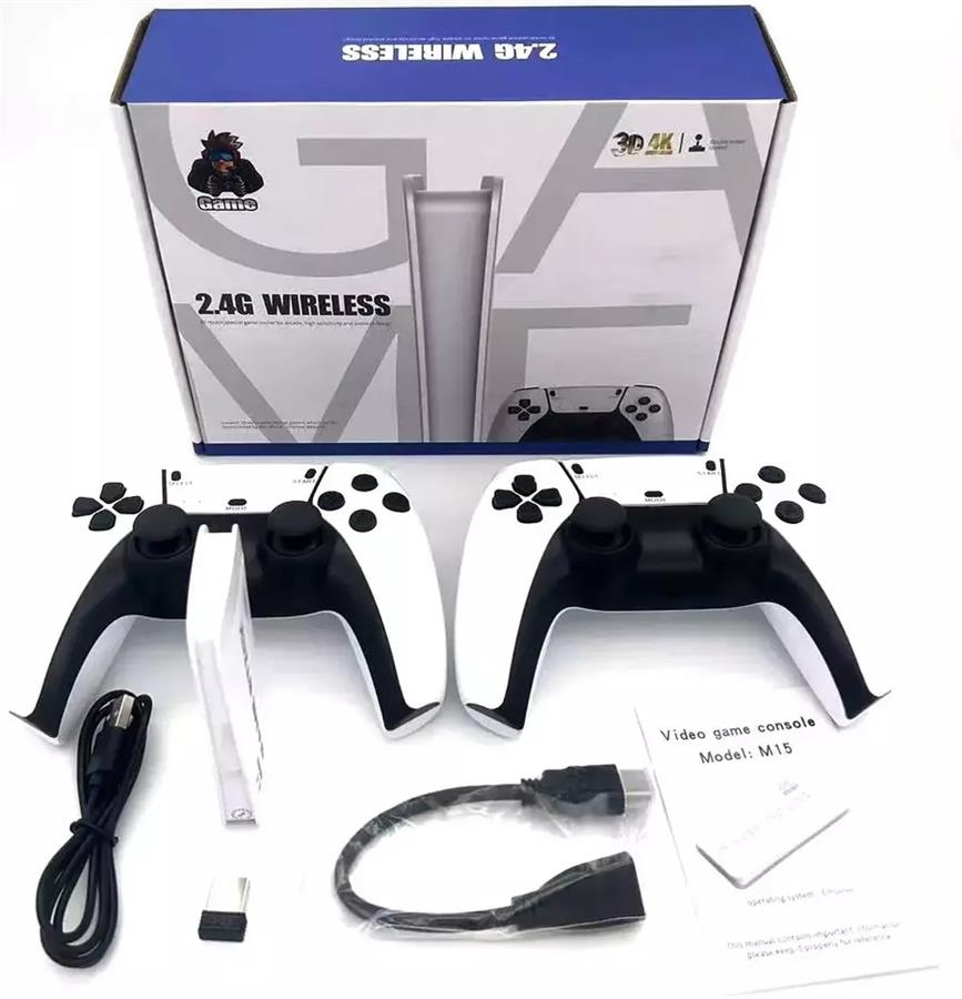 🎮 Consola Retro M15 – Más de 20,000 Juegos + Controles Inalámbricos