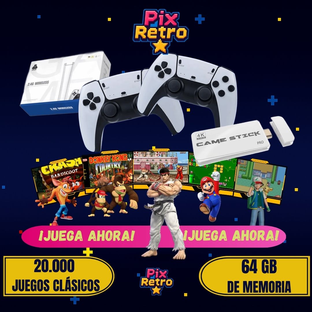 🎮 Consola Retro M15 – Más de 20,000 Juegos + Controles Inalámbricos